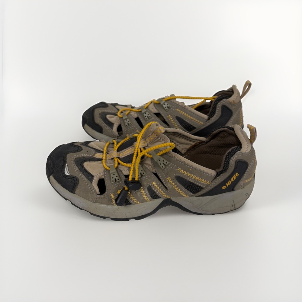 Hi-Tec Multiterra Aero Jr Youth 3 Hiking Water Sandals Closed Toe Bungee Y2K T17